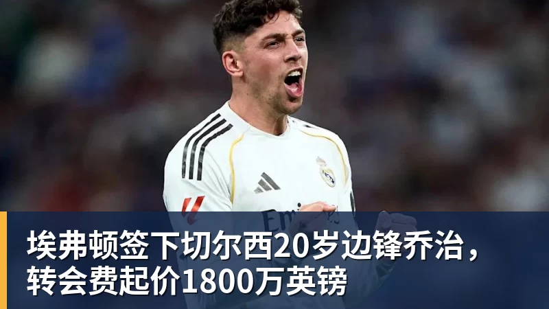 九游体育埃弗顿签下切尔西20岁边锋乔治，转会费起价1800万英镑